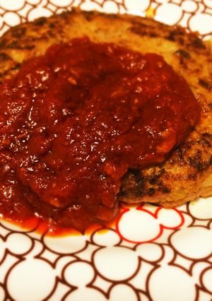 ふわふわハンバーグ トマトソースで-レシピのメイン写真