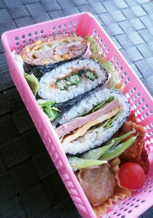 °・*☆具沢山♡おにぎらず弁当☆.*・°-レシピのメイン写真
