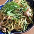 ランチに♡水菜と桜エビの和風焼きそば♡