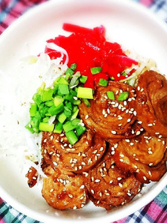 薄切りロース肉でチャーシュー丼♡-レシピのメイン写真