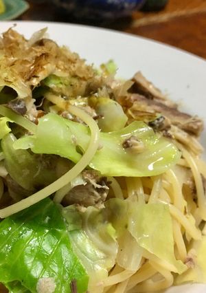 * 簡単!美味!さば缶パスタ *-レシピのメイン写真
