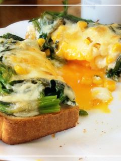 朝ごはんに☆巣ごもりエッグチーズトースト-レシピのメイン写真