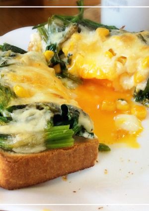 朝ごはんに☆巣ごもりエッグチーズトースト-レシピのメイン写真