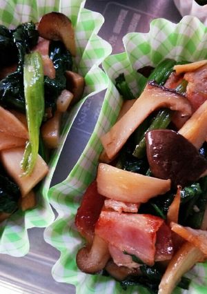 ほうれん草とエリンギのバターしょう油炒め-レシピのメイン写真