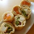 作り置きおかず「うす揚げの野菜巻き煮」