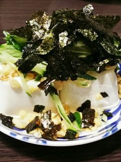 天かす冷奴-レシピのメイン写真
