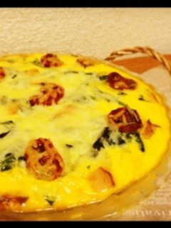 ほうれん草とドライトマトのキッシュ-レシピのメイン写真