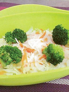 【使いきり】キャベツのレンジ蒸しサラダ-レシピのメイン写真