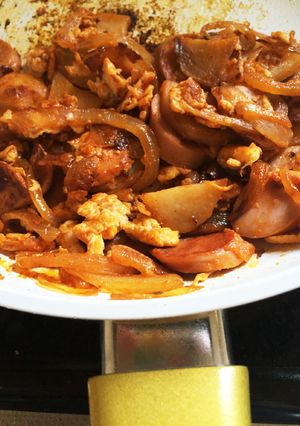 魚肉ソーセージと野菜のケチャップ炒め-レシピのメイン写真