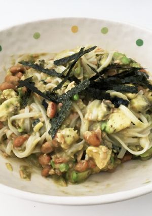 簡単！納豆アボカドうどん☆幼児食にも☆-レシピのメイン写真