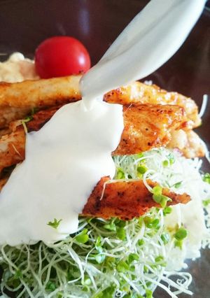 鶏胸肉のナゲット✾ヨーグルトソース添え-レシピのメイン写真