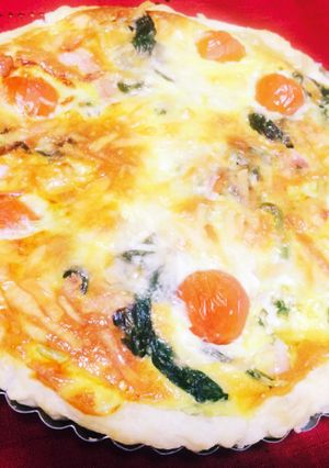 ほうれん草とベーコントマトのキッシュ-レシピのメイン写真