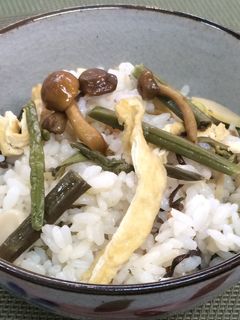 簡単!液体塩こうじで山菜ご飯-レシピのメイン写真