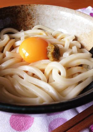 柚子胡椒香る♡釜玉うどん♡-レシピのメイン写真