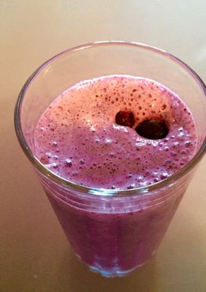 冷凍ブルーベリーでおいし～スムージー-レシピのメイン写真