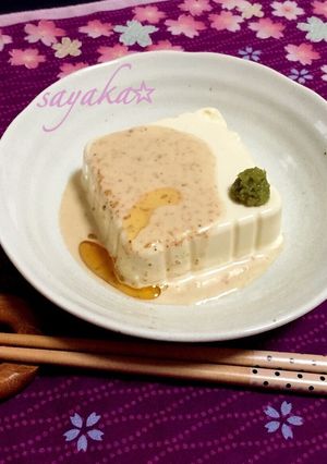 ハマる⁉︎ごまドレわさび冷奴♡-レシピのメイン写真