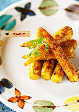 ＊佃煮で♪ヤングコーンのバルサミコ焼き＊-レシピのメイン写真