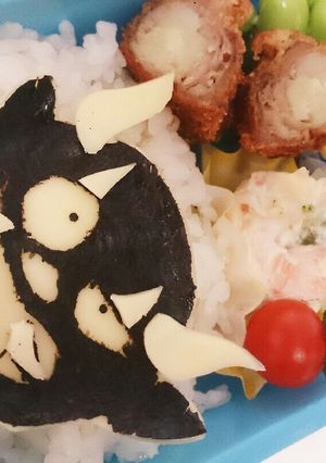 妖怪ウォッチ 黒鬼 キャラ弁-レシピのメイン写真