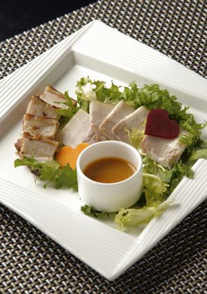 皮付き豚三枚肉とイタリア野菜の予期せぬ…-レシピのメイン写真
