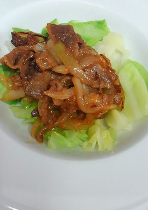 キャベツの肉味噌がけ♡-レシピのメイン写真