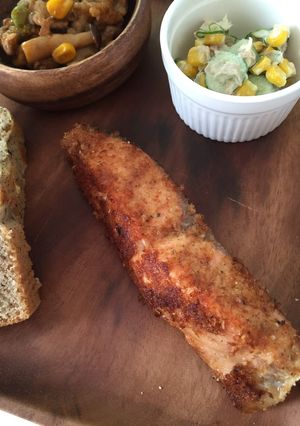 簡単！フライパンで鮭の香草焼き-レシピのメイン写真