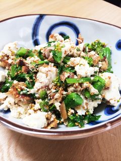 菜の花と豆腐の簡単和え物-レシピのメイン写真