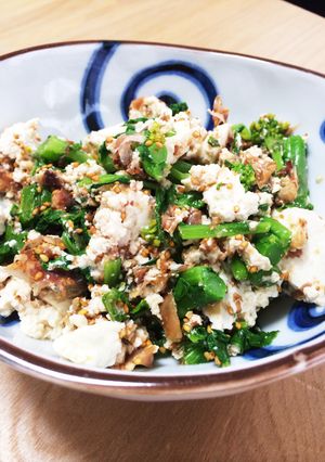 菜の花と豆腐の簡単和え物-レシピのメイン写真
