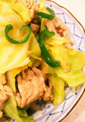 豚肉とキャベツの簡単炒め-レシピのメイン写真