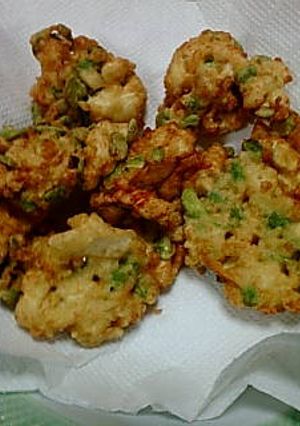 お豆腐と鳥のかき揚げ（から揚げ？-レシピのメイン写真