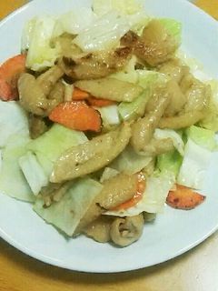 鶏皮味噌炒め-レシピのメイン写真