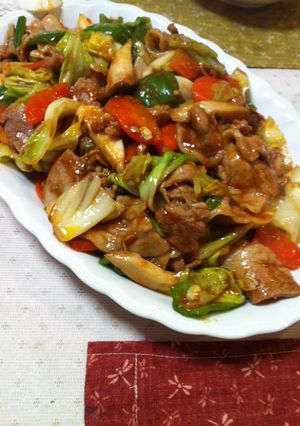 回鍋肉の献立3月24日-レシピのメイン写真