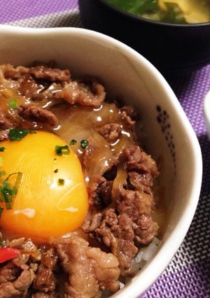 フライパンで簡単牛丼-レシピのメイン写真