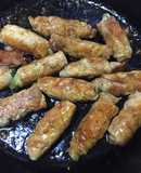 ヨシダソースでレタスの肉巻き