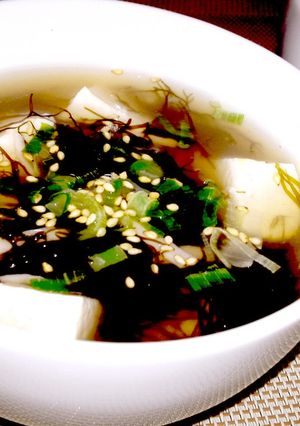 簡単【ふのりと豆腐の鶏がらスープ】-レシピのメイン写真