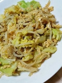 超!節!約!キャベツともやしの玉子とじ♪-レシピのメイン写真