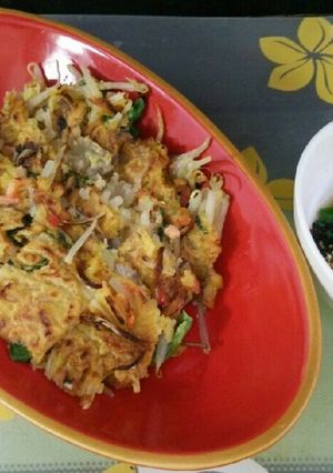 有る物De韓国チヂミ風～っ♪-レシピのメイン写真