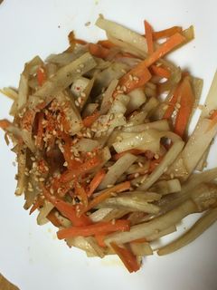 簡単♪余った野菜できんぴら♪-レシピのメイン写真