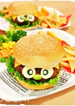ランチに♪ドラえもん★バーガー監督-レシピのメイン写真