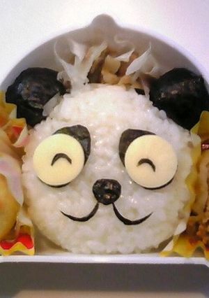 自己流キャラ弁 パンダ-レシピのメイン写真