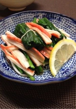 ほうれん草とカニカマの逢引-レシピのメイン写真