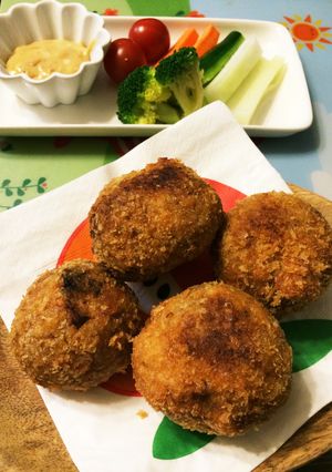 ビーフシチューリメイク!ライスコロッケ-レシピのメイン写真