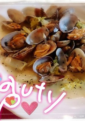 デトックス&美肌♡あさりお野菜の酒蒸し♡-レシピのメイン写真