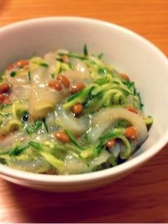 イカきゅー納豆丼-レシピのメイン写真