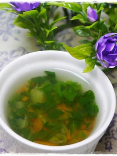 離乳食後期 にんじんと水菜のお味噌汁-レシピのメイン写真