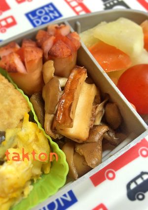 お弁当に！舞茸とちくわのポン酢炒め。-レシピのメイン写真