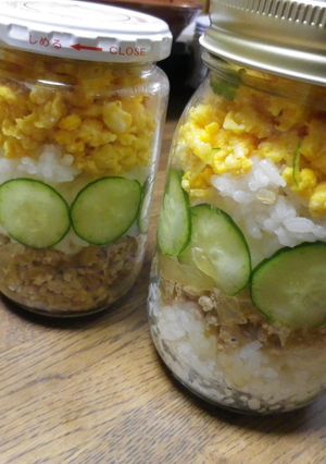 ジャーで3色そぼろ丼♪-レシピのメイン写真