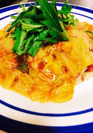 もちもちおこげ♪あんかけチャーハン-レシピのメイン写真