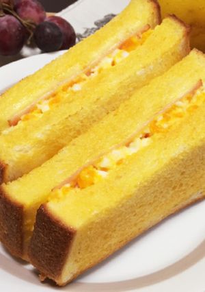 男子も満腹！とっておきの焼きタマゴサンド-レシピのメイン写真