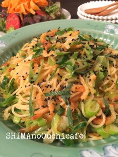 ネギと桜エビの春色パスタ 柚子胡椒風味-レシピのメイン写真