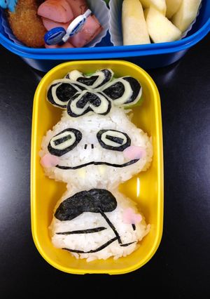 妖怪ウォッチ☆ツチノコパンダ☆キャラ弁-レシピのメイン写真